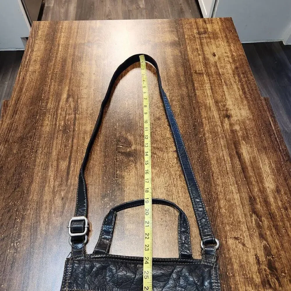 Fossil Lizette Leather and Canvas Messenger Bag